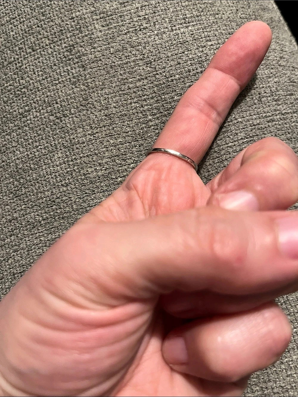 Silver-Tone Ring - Picture 2 of 3